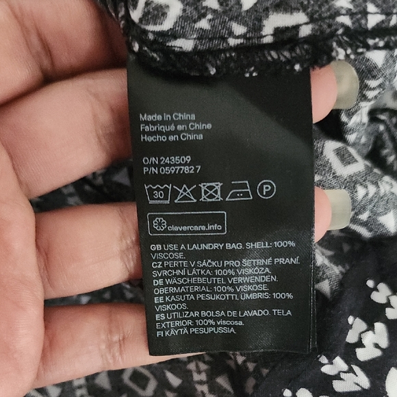 H&M Dark Gray Crocheted Sundress with White Stripes - Picture 3 of 7